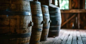 Whiskytunnor på rad