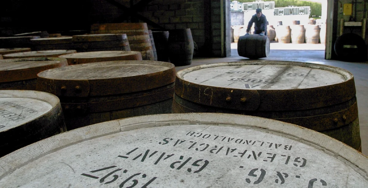 Glenfarclas whiskytunnor destilleri